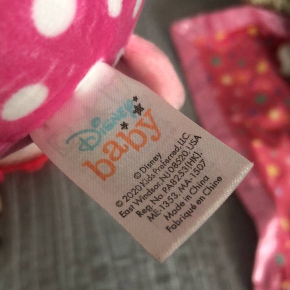 DISNEY lot of 7 Minnie toys-Drum set Baby comfort blanket rattle activity toys - Picture 8 of 16